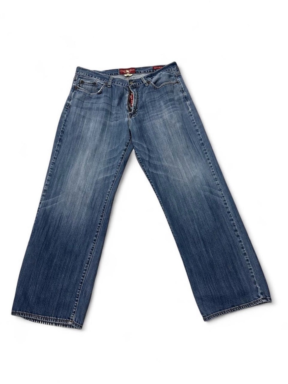Lucky Brand Men's Bootcut Jeans in Faded Blue Denim
